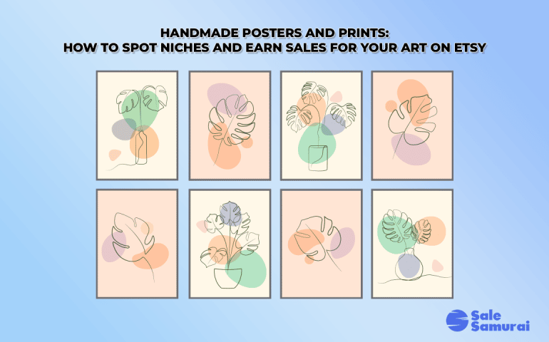 handmade posters etsy