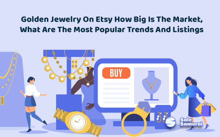 golden jewelry on etsy