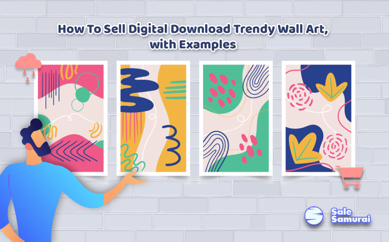 sell digital downloads on etsy wall art