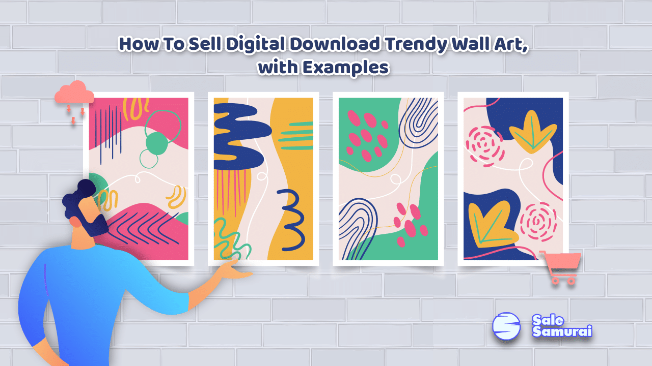 sell digital downloads on etsy wall art